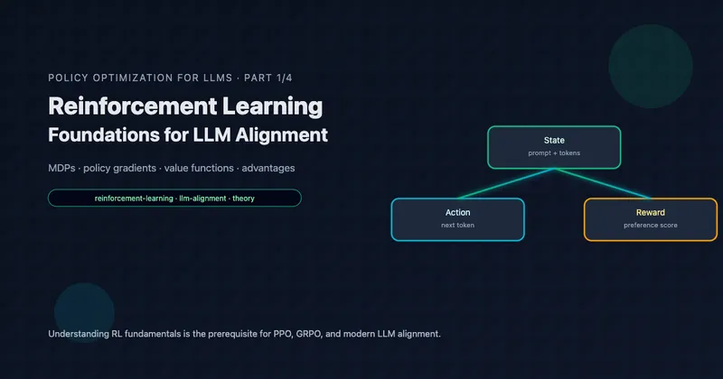 Diagram showing the reinforcement learning loop applied to language model fine-tuning